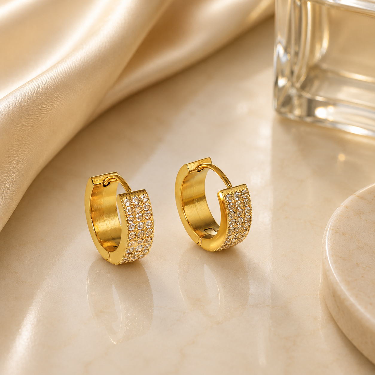 Boucles d’Oreilles Éclat Doré