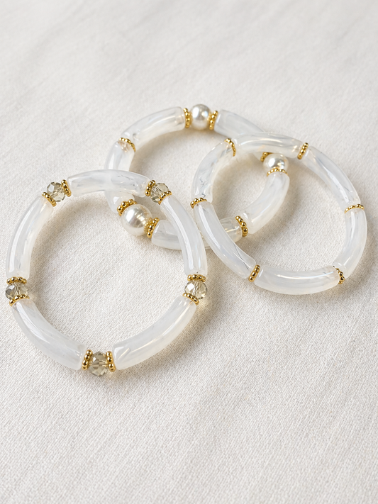 Bracelet blanc élégant