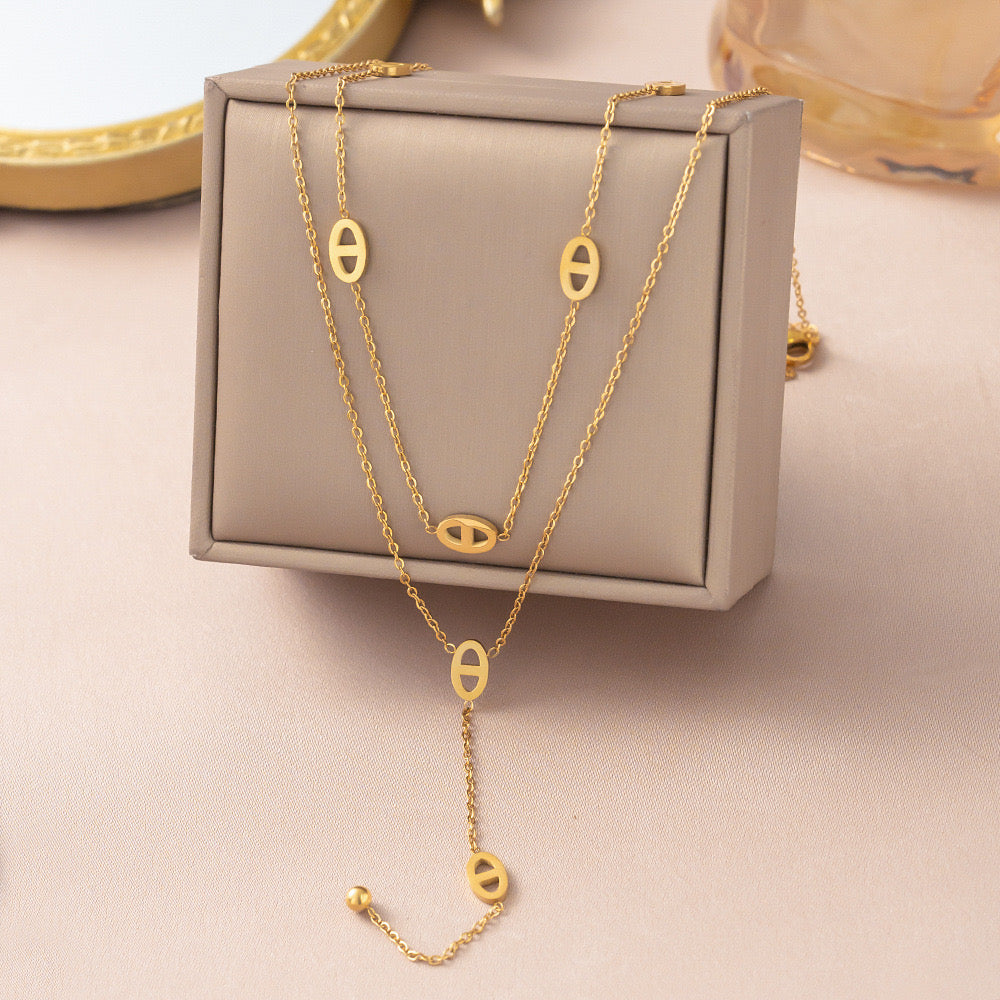Collier Éclipse Dorée