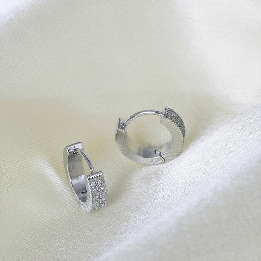 Boucles d’oreilles argentées Célia